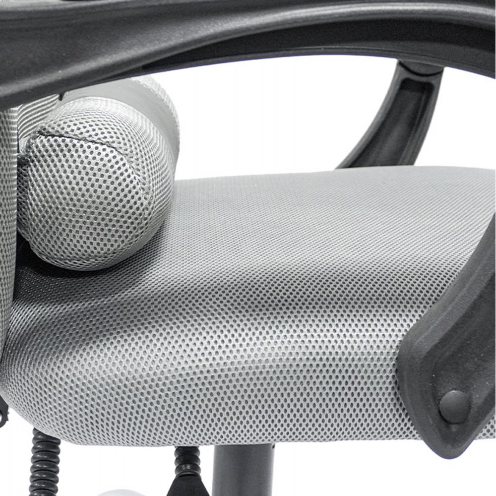 Καρέκλα γραφείου ''CRONER'' από μέταλλο/νάυλον σε χρώμα γκρι 58x54x120