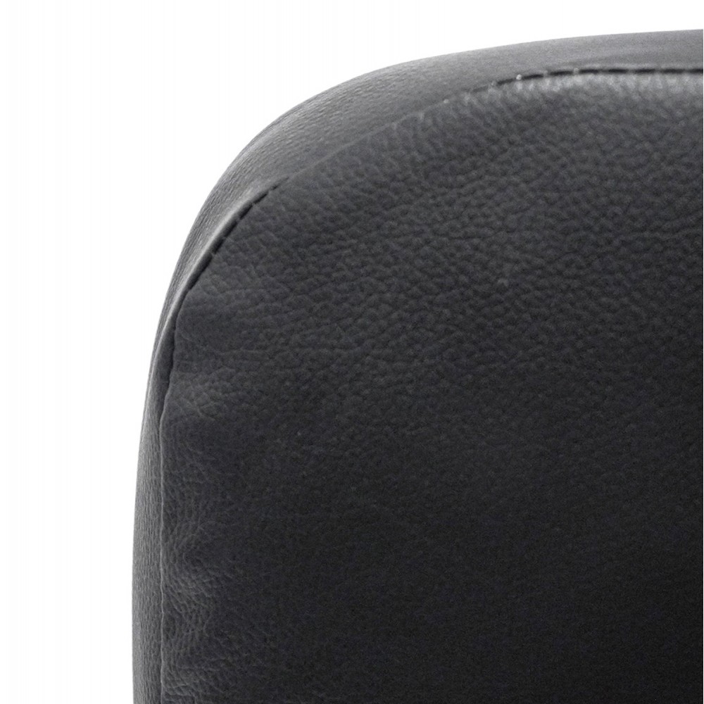 Καρέκλα γραφείου ''PORTIMA'' από PVC σε χρώμα μαύρο 69x53x98