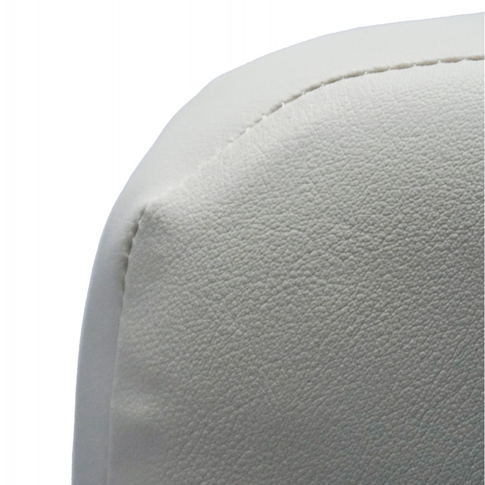 Καρέκλα γραφείου ''PORTIMA'' από PVC σε μπεζ/μαύρο 69x53x98