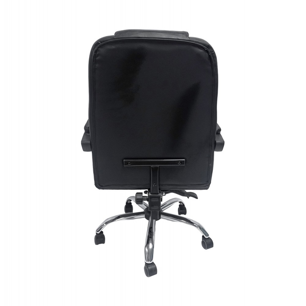 Καρέκλα γραφείου ''LAGOM'' από PVC σε χρώμα μαύρο 63x51x115