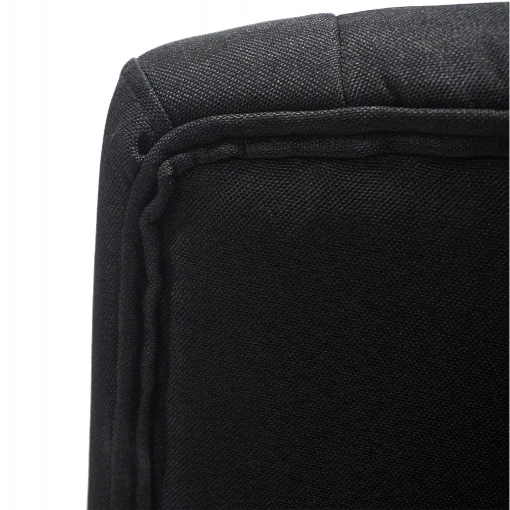 Καρέκλα γραφείου ''NIM'' από ύφασμα σε χρώμα μαύρο 51x61x125