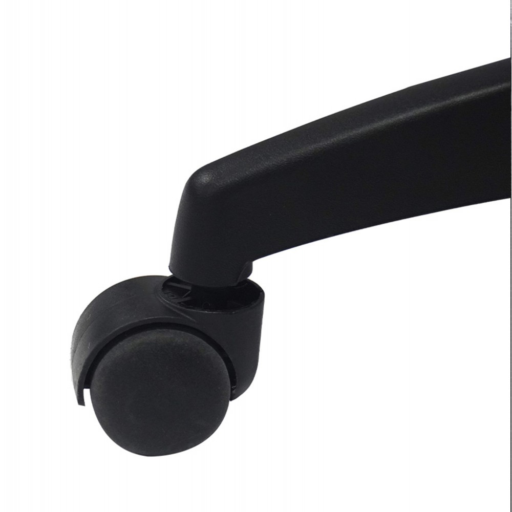 Καρέκλα γραφείου ''NIM'' από PVC σε χρώμα μαύρο 51x61x125