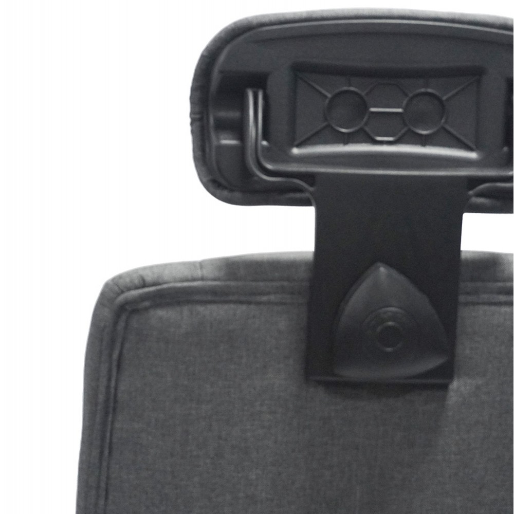 Καρέκλα γραφείου ''NIMBLE'' από ύφασμα σε χρώμα γκρι/μαύρο 51x61x130