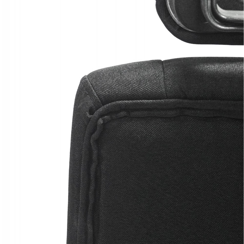 Καρέκλα γραφείου ''NIMBLE'' από ύφασμα σε χρώμα μαύρο 51x61x130