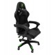 Πολυθρόνα gaming ''DARREN'' από PVC σε χρώμα μαύρο/πράσινο 51x49x125
