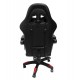 Πολυθρόνα gaming ''DARREN'' από PVC σε μαύρο/κόκκινο 51x49x125