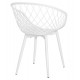 Πολυθρόνα ''ARIADNE'' από PP σε χρώμα λευκό 62x54x81