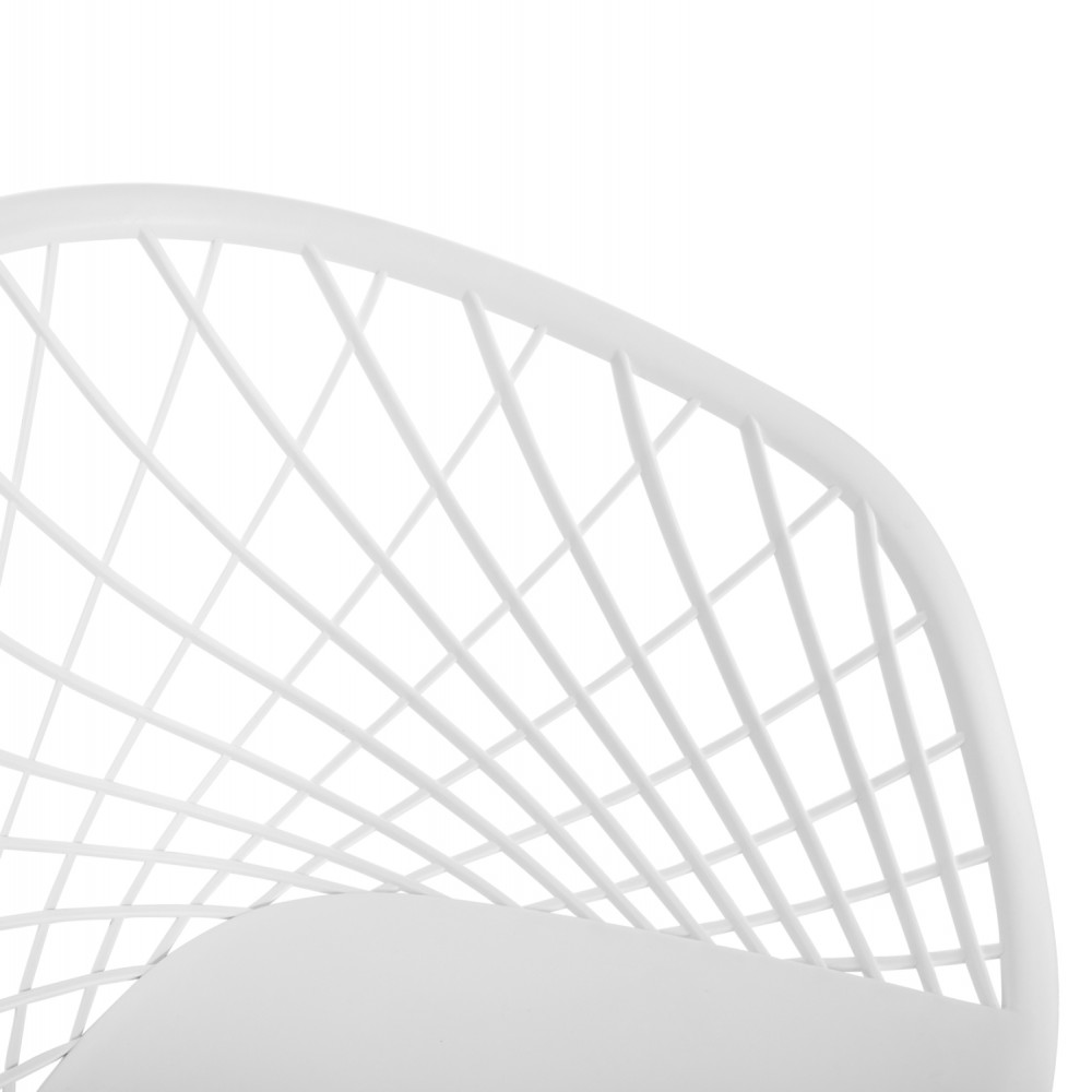 Πολυθρόνα ''ARIADNE'' από PP σε χρώμα λευκό 62x54x81