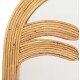 Καθρέπτης τοίχου ''REFLECT'' από rattan σε χρώμα φυσικό 61x5x80
