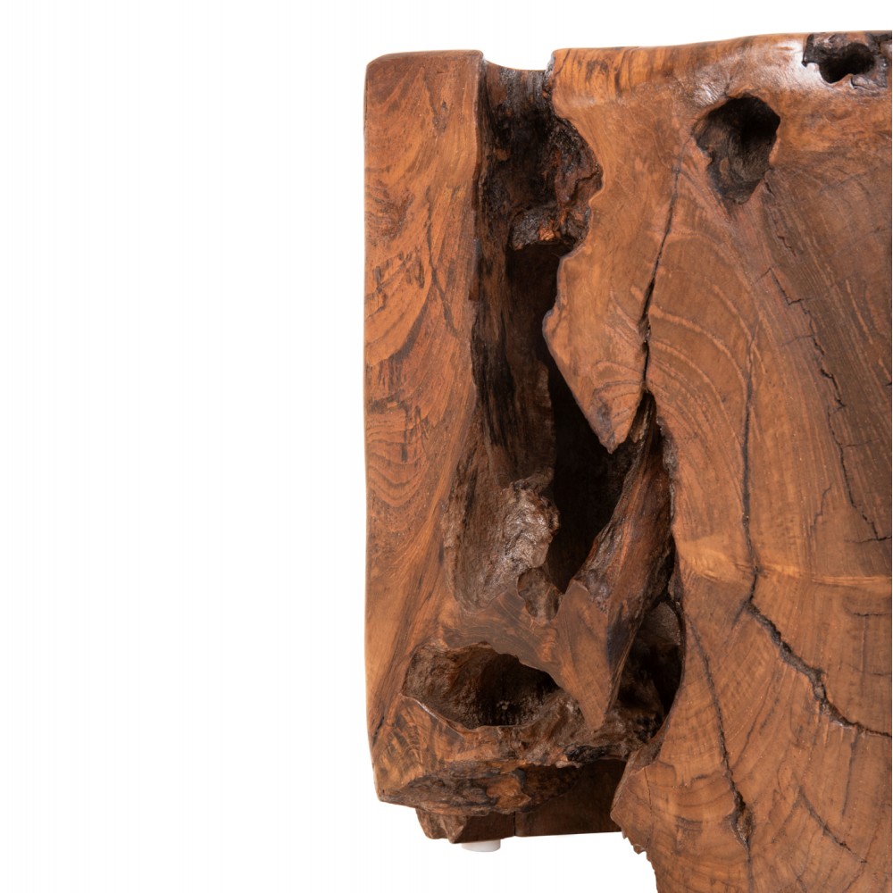 Σκαμπό ''KUMO'' από ξύλο σε χρώμα φυσικό 30x30x40