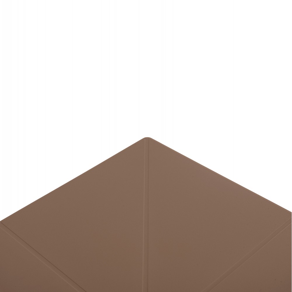 Τραπέζι τετράγωνο ''TERRIN'' από PP σε χρώμα καπουτσίνο 60x60x75