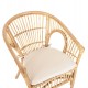 Πολυθρόνα ''DAMPAR'' από rattan σε χρώμα φυσικό 59x61x80