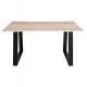 Τραπέζι τραπεζαρίας ''MONTANA SLIM'' από ξύλο/μέταλλο σε χρώμα ανοιχτό φυσικό/μαύρο 140x80x77