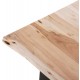 Τραπέζι τραπεζαρίας ''MONTANA SLIM'' από ξύλο/μέταλλο σε χρώμα ανοιχτό φυσικό/μαύρο 140x80x77
