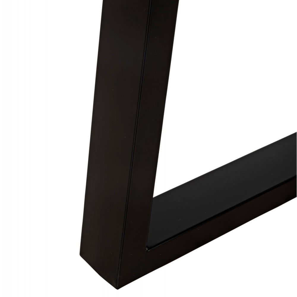 Τραπέζι τραπεζαρίας ''MONTANA SLIM'' από ξύλο/μέταλλο σε χρώμα ανοιχτό φυσικό/μαύρο 140x80x77