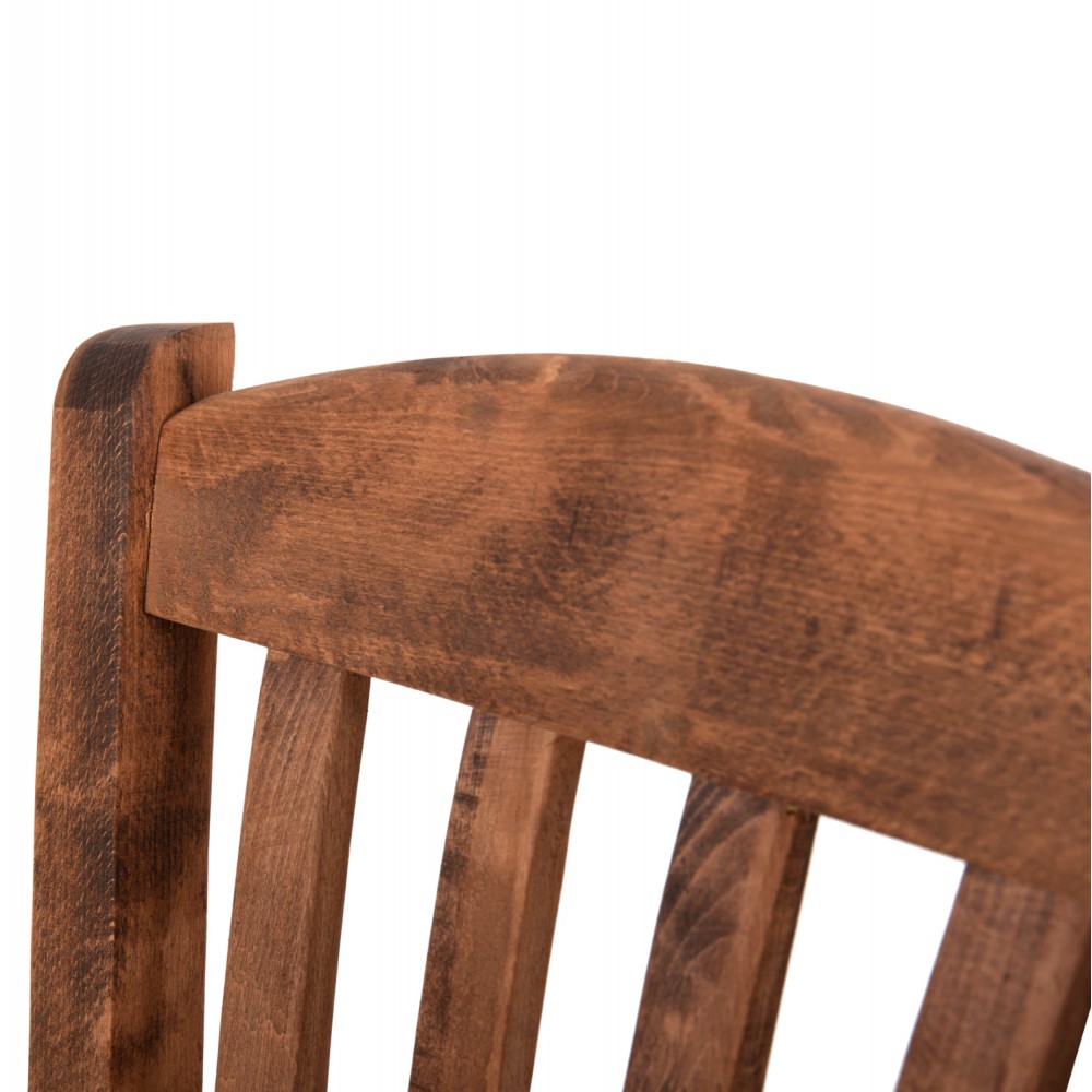 Καρέκλα καφενείου ''MONTE'' από ξύλο/ψάθα seagrass σε χρώμα καρυδί/φυσικό 43x41x87