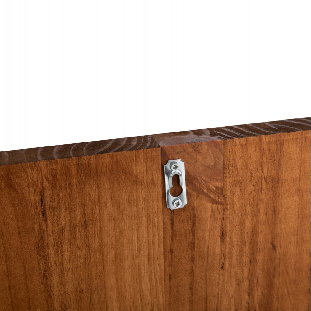 Διακοσμητικό τοίχου σχήμα δέντρου από μέταλλο/ξύλο σε χρώμα μαύρο/φυσικό 148x3x70