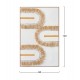 Πίνακας σε καμβά 3D με κορνίζα χειροποίητος σε μπεζ/λευκό 80x3.5x120