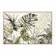 Πίνακας τοίχου τροπικά φύλλα σε καμβά με κορνίζα σε χρώμα μπεζ 102x4.5x72