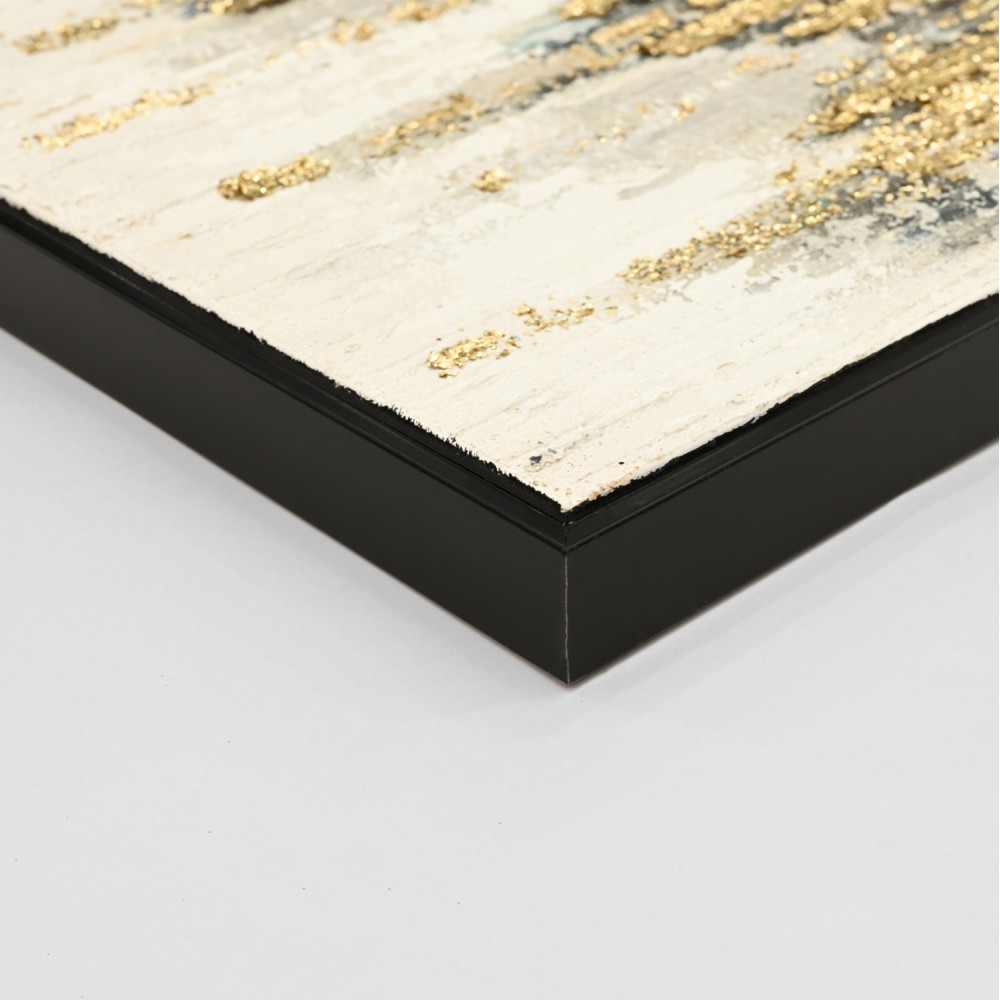 Πίνακας τοίχου σε καμβά με κορνίζα σε χρώμα μαύρο 142x4.5x72