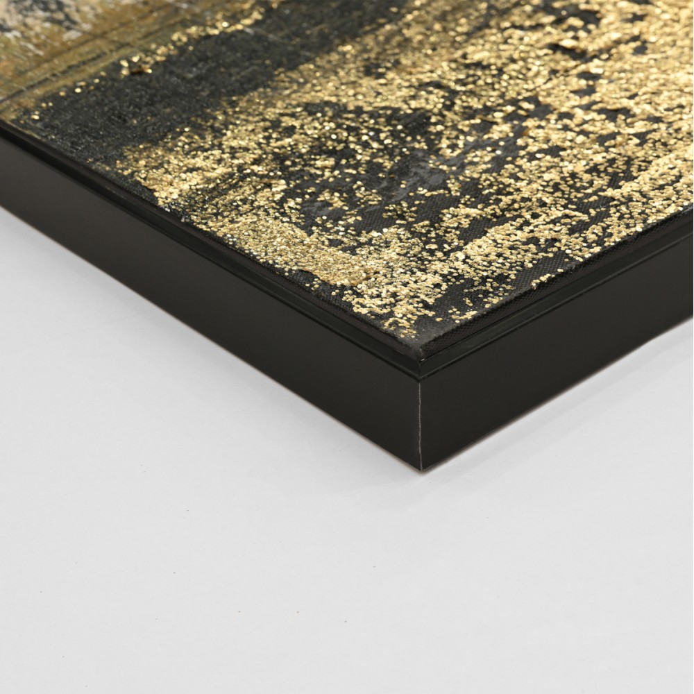 Πίνακας τοίχου σε καμβά με κορνίζα σε χρώμα μαύρο 142x4.5x72