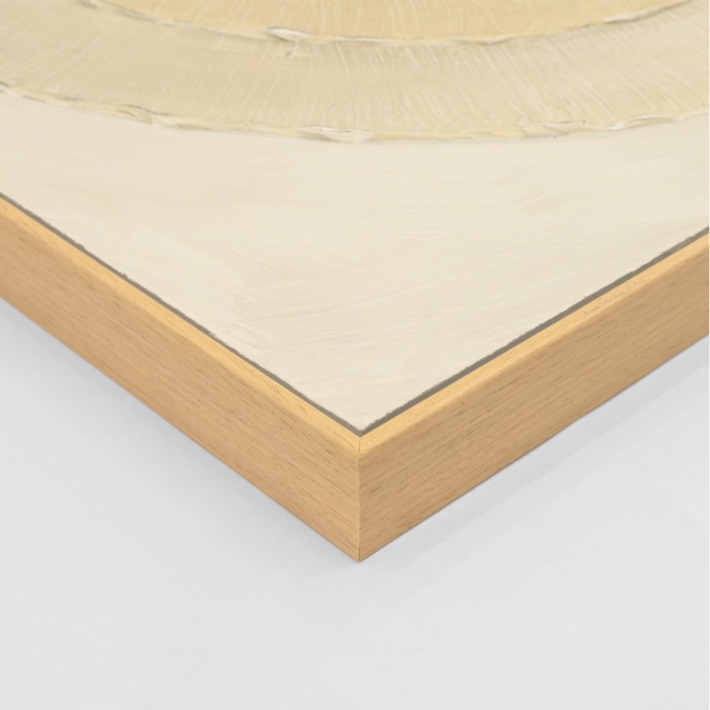 Πίνακας τοίχου κύκλοι σε καμβά με κορνίζα σε χρώμα μπεζ 82x4.5x82