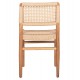 Καρέκλα ''ROSCO'' από ξύλο/σχοινί σε χρώμα φυσικό/μπεζ 46x55x79