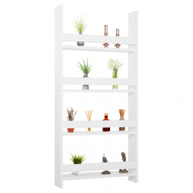 Ραφιέρα τοίχου ''SANI'' σε χρώμα λευκό 60x10x120