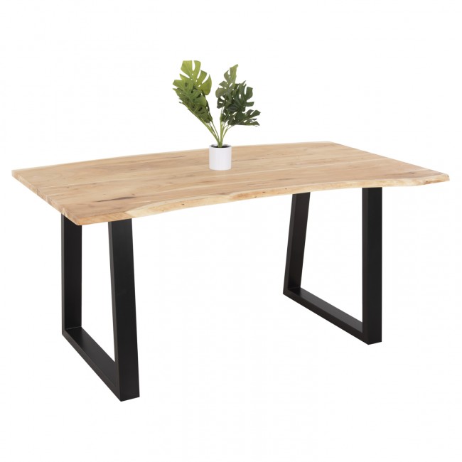 Τραπέζι τραπεζαρίας ''SOFIA'' από ξύλο σε χρώμα φυσικό 160x92x78