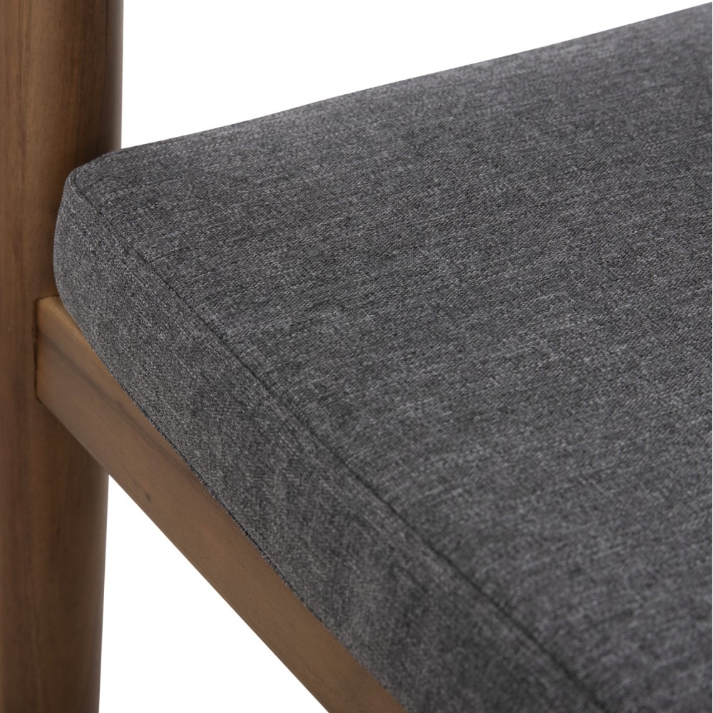 Πολυθρόνα "NAVAN" από ξύλο/σχοινί σε χρώμα φυσικό/γκρι 59x58x76