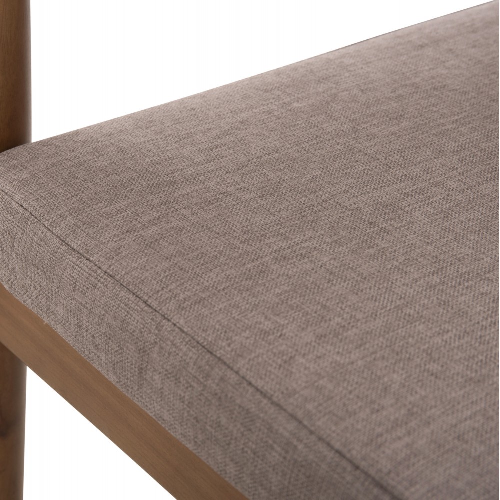 Πολυθρόνα "NAVAN" από ξύλο/σχοινί σε χρώμα φυσικό/μπεζ 59x58x76