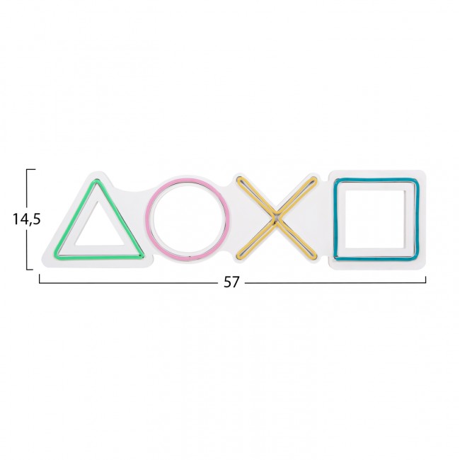 Διακοσμητικό τοίχου LED πολύχρωμο 57x2x14.5