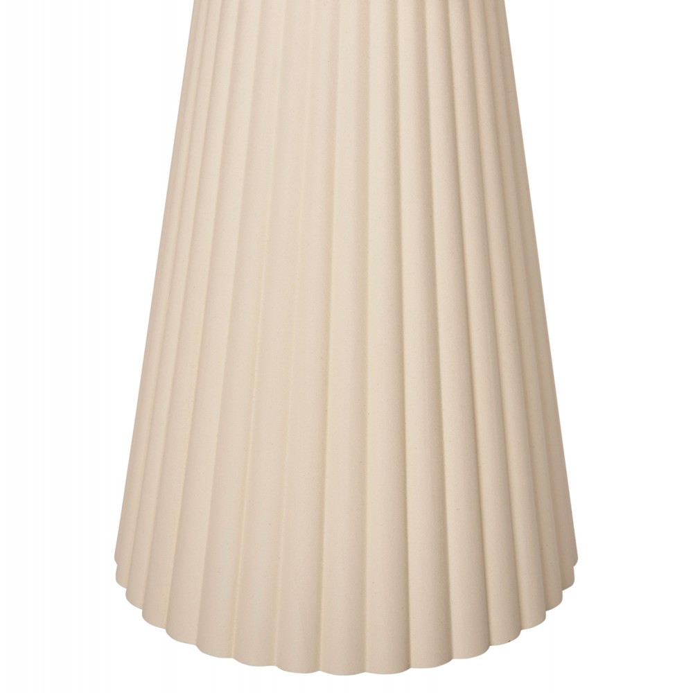 Σετ τραπέζια σαλονιού "FOLDY" 2τμχ από ξύλο/μέταλλο σε χρώμα φυσικό/εκρού Φ40 & Φ48