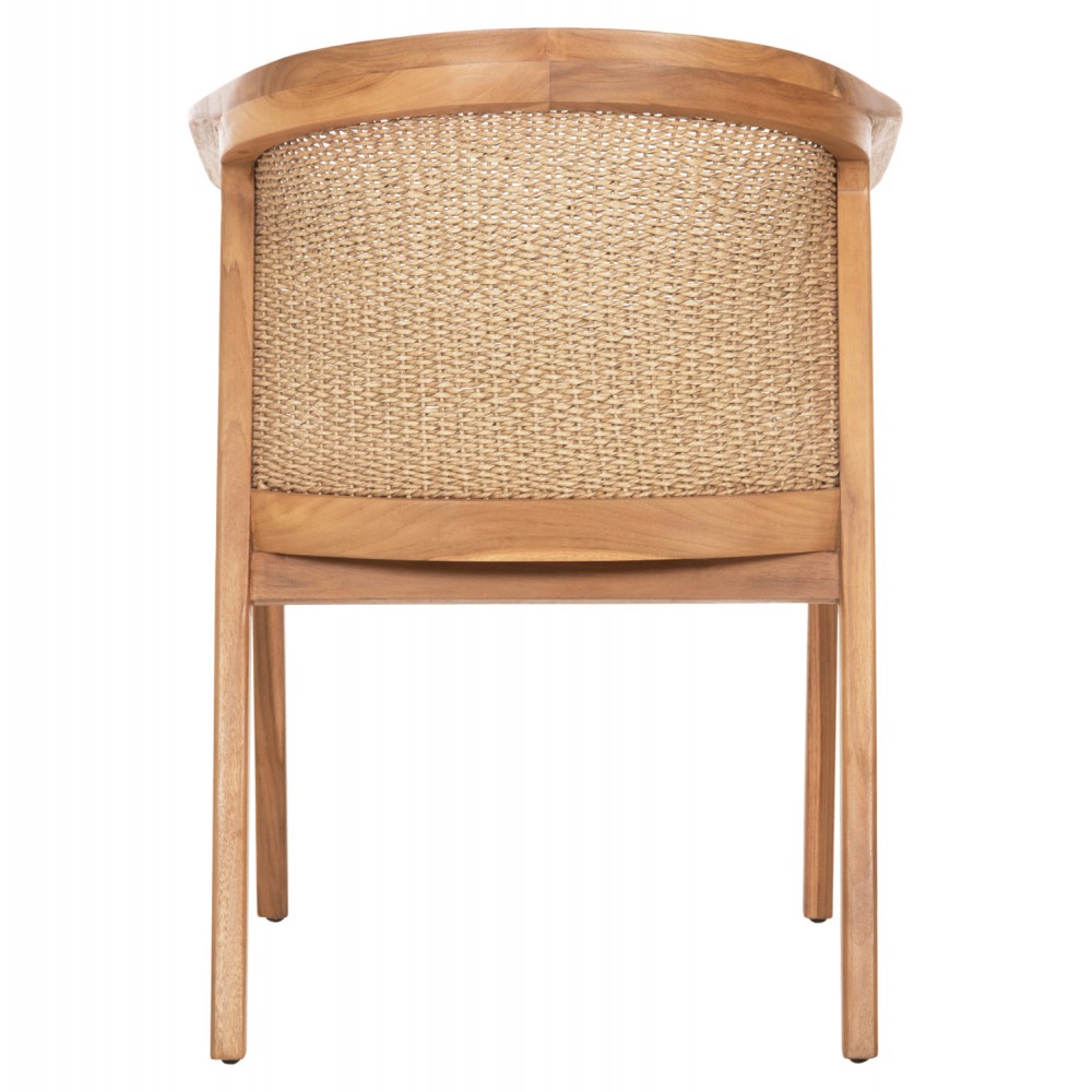 Πολυθρόνα "RENLY" από ξύλο/σχοινί σε φυσικό χρώμα 60x59x82