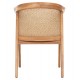Πολυθρόνα "RENLY" από ξύλο/σχοινί σε φυσικό χρώμα 60x59x82