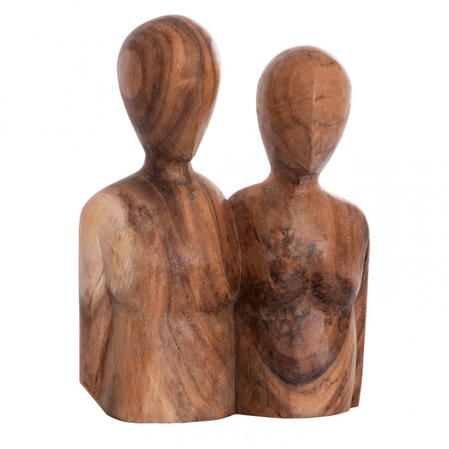 Επιτραπέζιο διακοσμητικό "PARR" από ξύλο σε χρώμα φυσικό 28x13x40