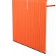 Τραπέζι "INTREPID" από αλουμίνιο σε πορτοκαλί χρώμα 121x70x70