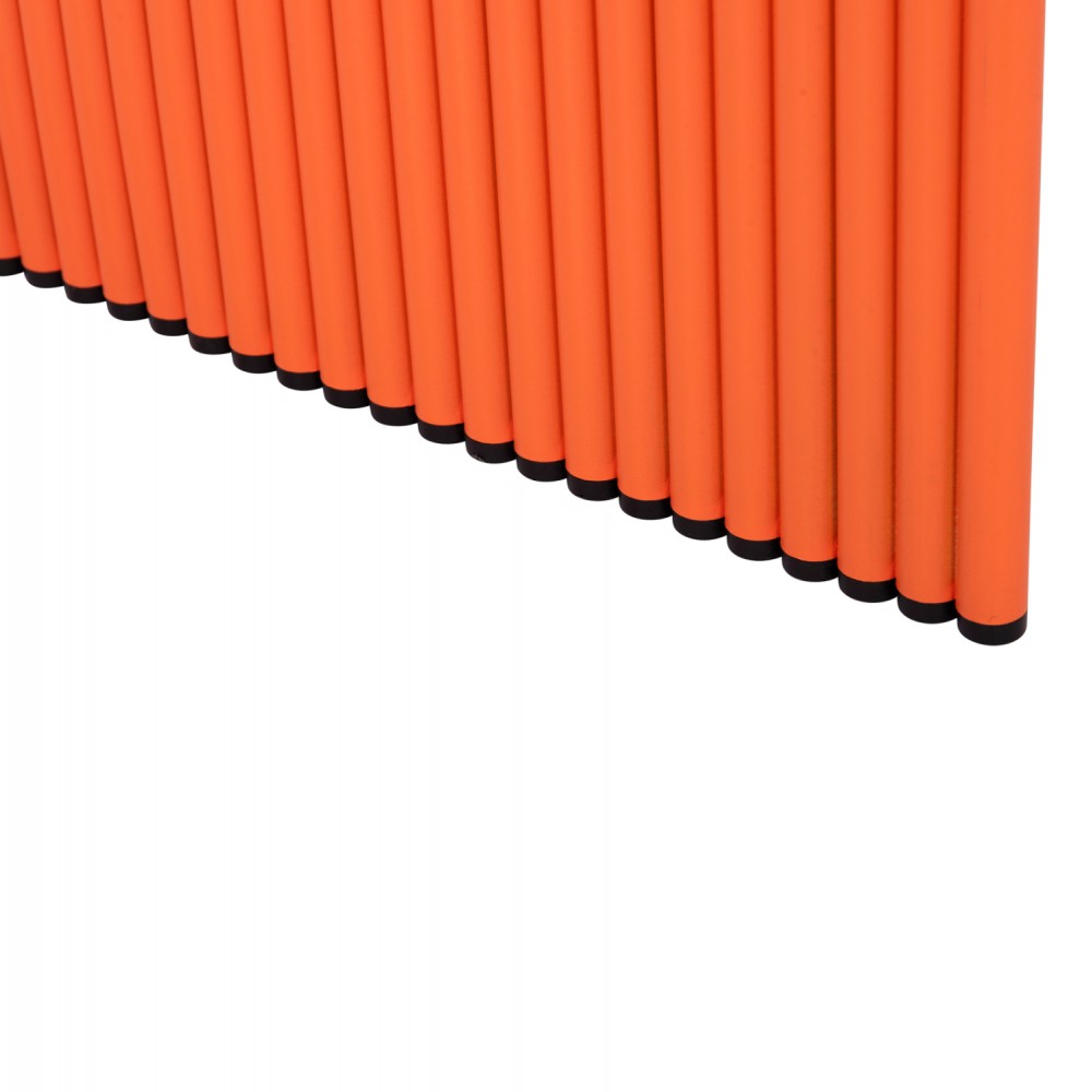 Τραπέζι "INTREPID" από αλουμίνιο σε πορτοκαλί χρώμα 121x70x70