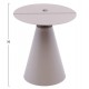 Βοηθητικό τραπέζι "SERA" από αλουμίνιο σε χρώμα καπουτσίνο Φ50x56