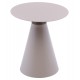 Βοηθητικό τραπέζι "SERA" από αλουμίνιο σε χρώμα καπουτσίνο Φ50x56