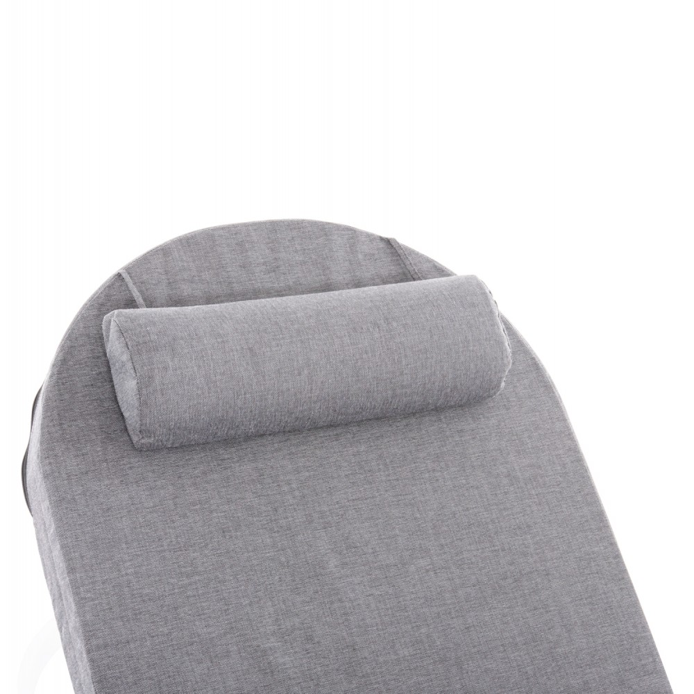 Ξαπλώστρα "MALLOW" από αλουμίνο σε λευκό χρώμα 198x71x40.5/103