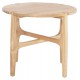 Τραπέζι βοηθητικό "KATAL" από ξύλο σε χρώμα φυσικό Φ59.5x50.5