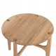 Τραπέζι βοηθητικό "KATAL" από ξύλο σε χρώμα φυσικό Φ59.5x50.5