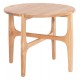 Τραπέζι βοηθητικό "KATAL" από ξύλο σε χρώμα φυσικό Φ59.5x50.5