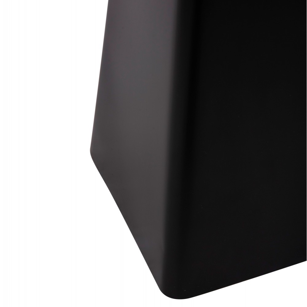 Σετ τραπέζια σαλονιού "VAIOLA" 2τμχ από μέταλλο/ξύλο σε χρώμα μαύρο/καρυδί 50x50 & 40x40