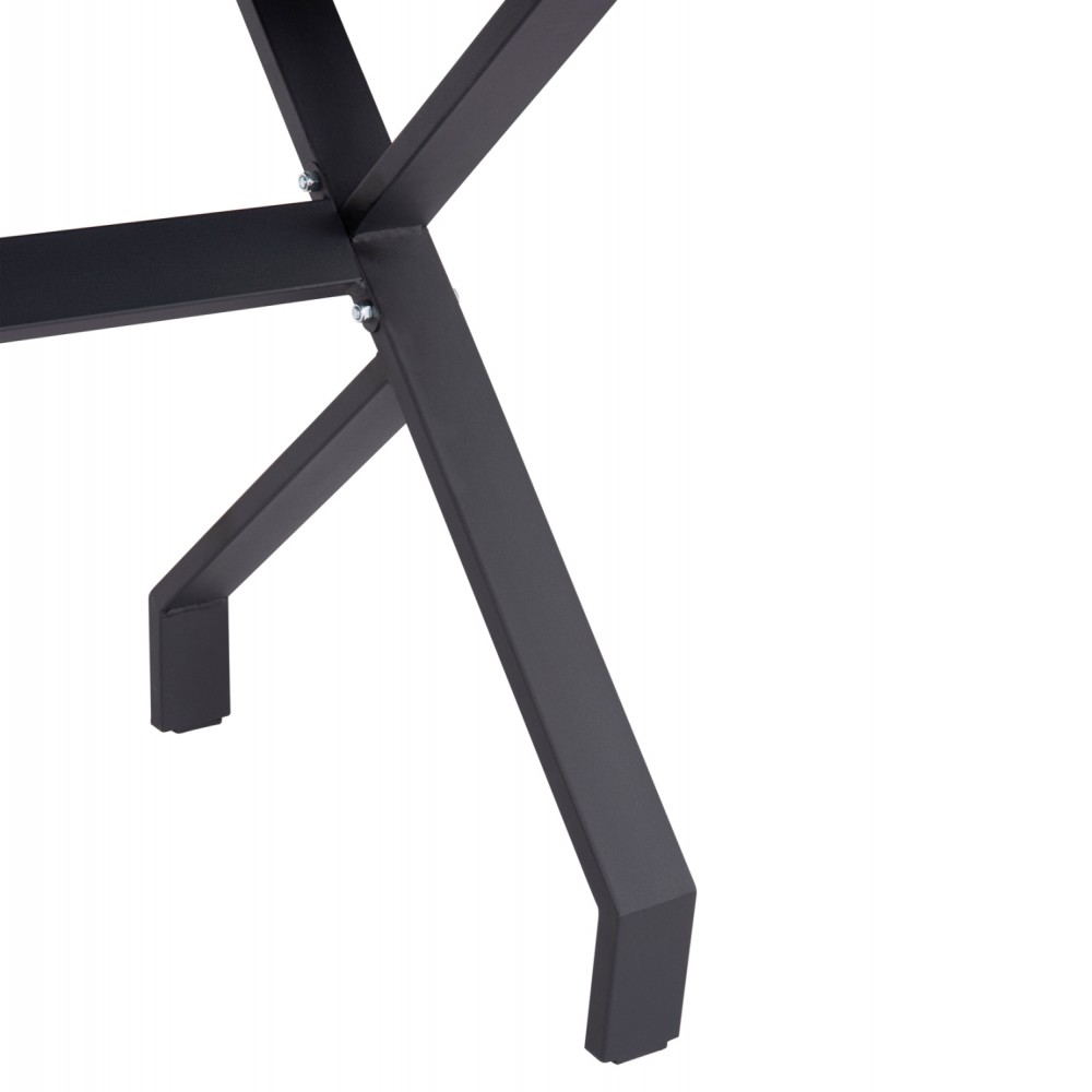 Τραπέζι τραπεζαρίας "LANA" σε χρώμα μαύρο μαρμάρου 140x70x72.5