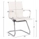 Πολυθρόνα επισκέπτη "BOSS" από μέταλλο/PU σε χρώμα λευκό 54x56x87