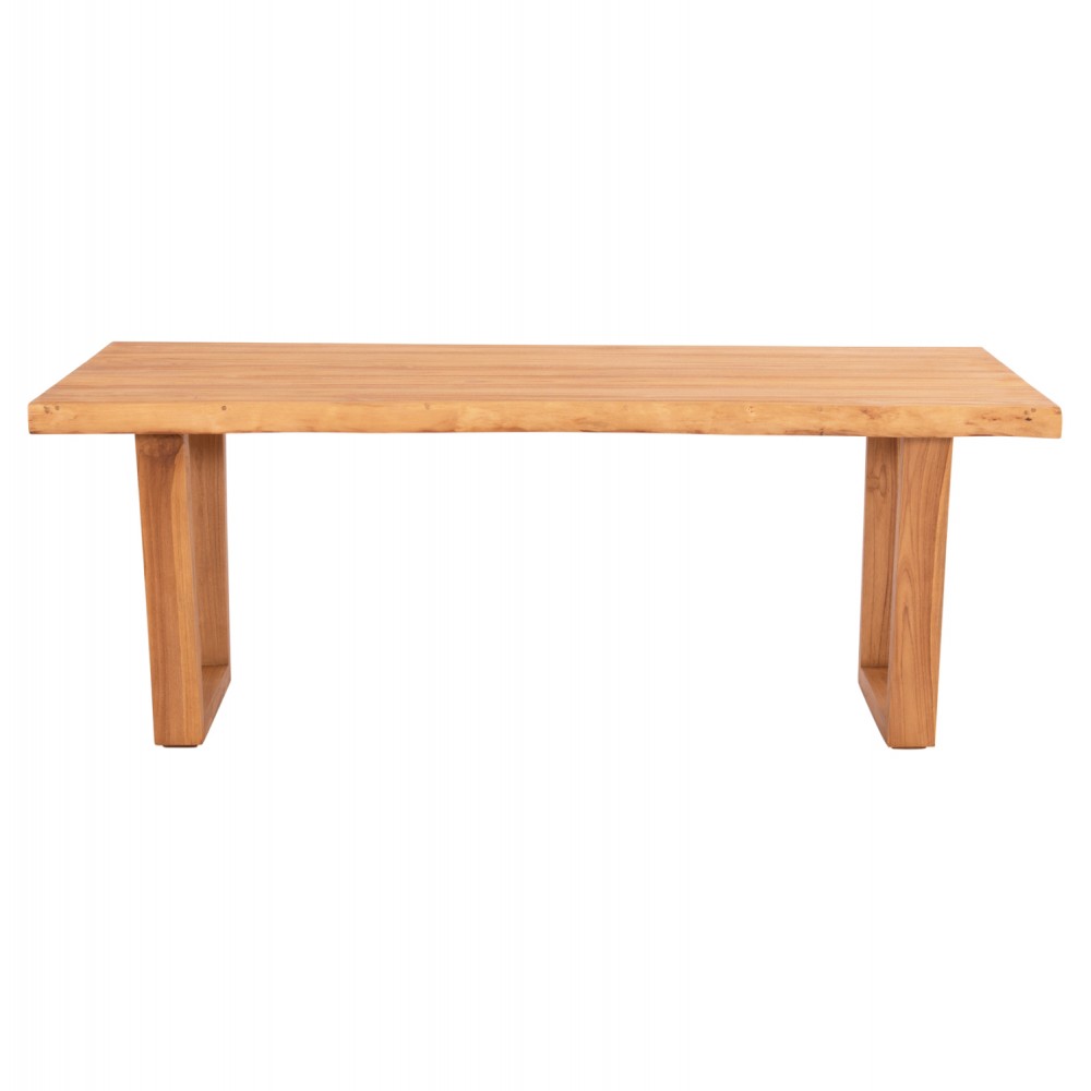 Τραπέζι "LEOPOLD" από ξύλο σε φυσικό χρώμα 200.5x107x76