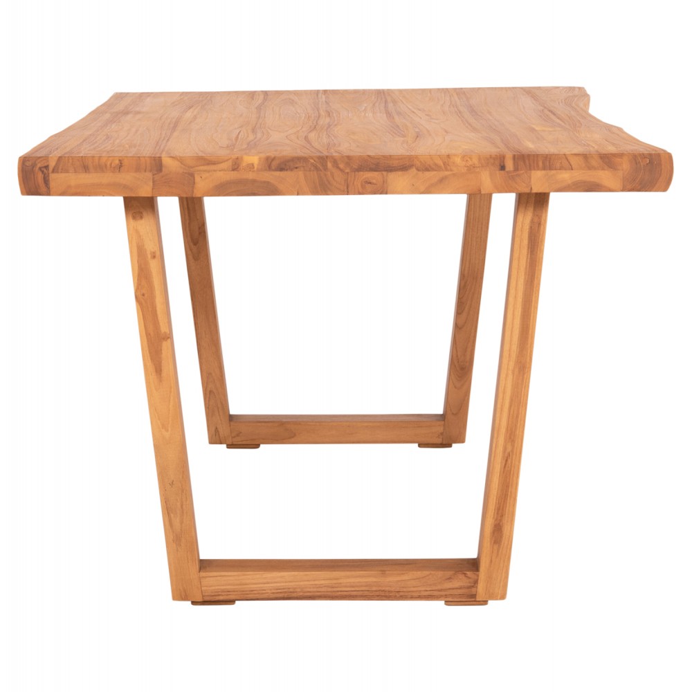 Τραπέζι "LEOPOLD" από ξύλο σε φυσικό χρώμα 200.5x107x76