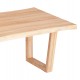 Τραπέζι "LEOPOLD" από ξύλο σε ανοιχτό φυσικό χρώμα 200.5x107x76